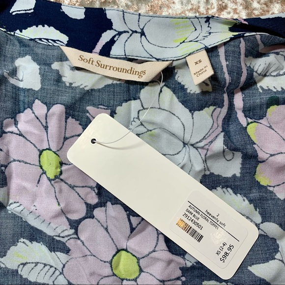 🆕 Soft Surroundings Floral Kimono - Picture 7 of 7